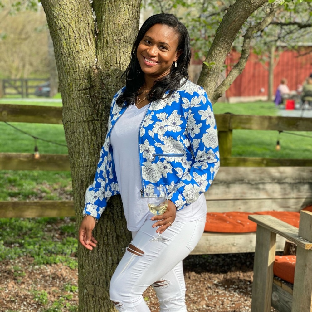 Banana Republic Floral Print Jacket